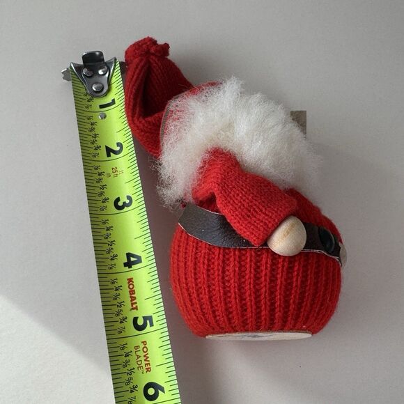 Ljungstroms Vintage Sweden  4” Christmas Figurine Tomte Wood Felt God Jul Sign - Picture 5 of 9